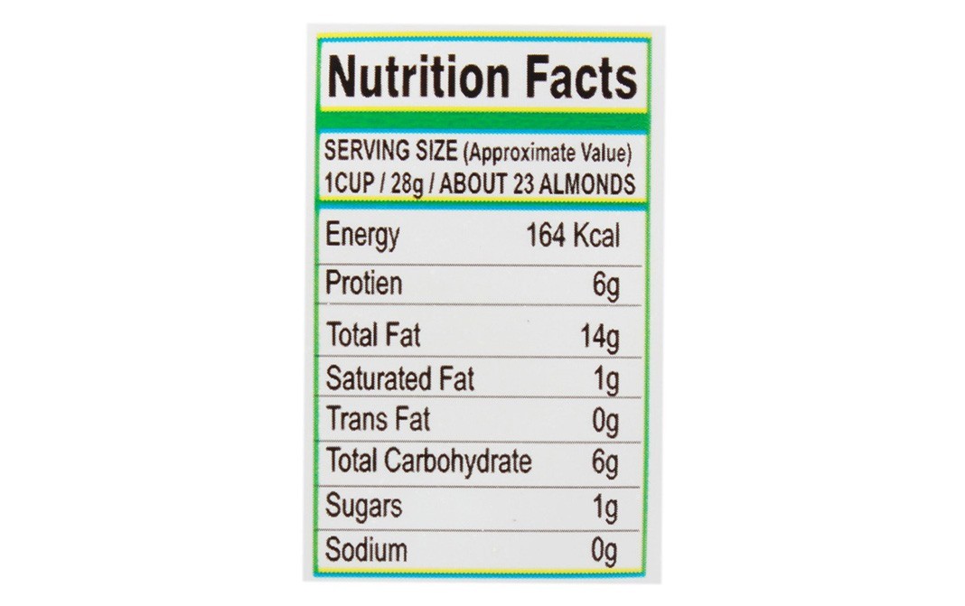 Habit Whole Natural Almonds Californian Almonds   Pack  250 grams